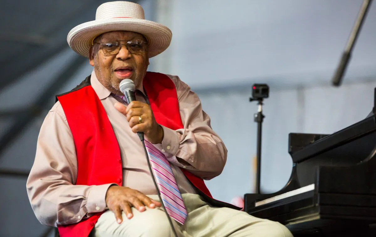 Ellis Marsalis during the New Orleans Jazz & Heritage Festival in New Orleans, on April 28, 2019. (Sophia Germer, File/AP Photo)