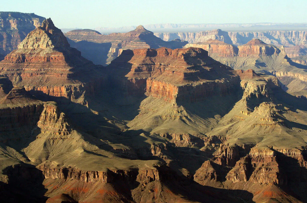 A view into the Grand Canyon from the South Rim, Arizona, on July 10, 2003. (Robyn Beck/AFP via Getty Images)