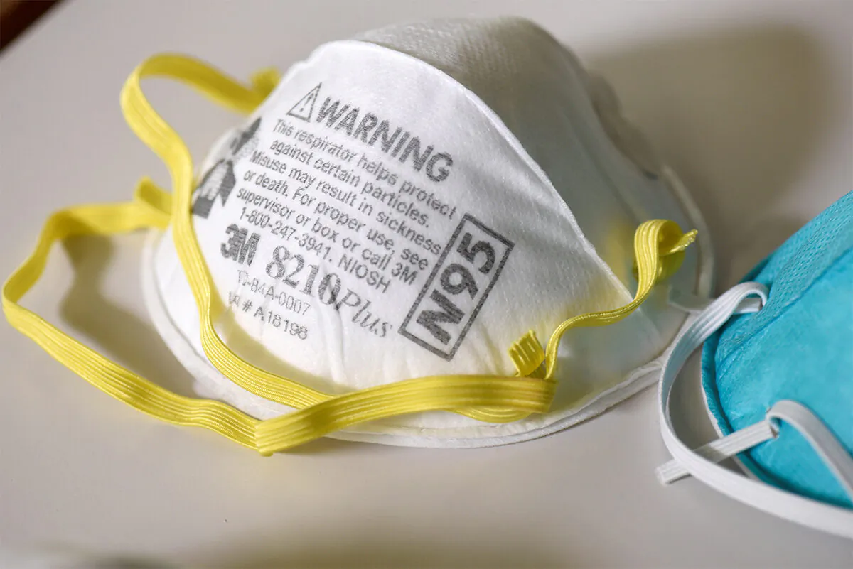 An N95 mask in Maplewood, MN., on March 4, 2020. (Nicholas Pfosi/Reuters)
