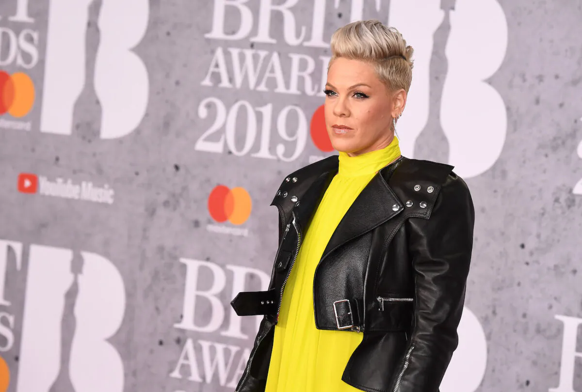 Pink attends The BRIT Awards 2019 held at The O2 Arena in London, England on Feb. 20, 2019. (Jeff Spicer/Getty Images)