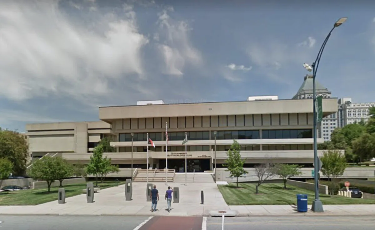 The City of Greensboro Melvin Municipal Office Building in Greensboro, N.C.  (Googlemaps)