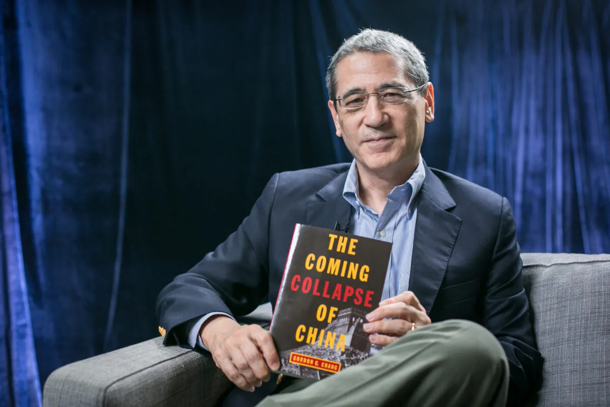 Gordon Chang, author of "The Coming Collapse of China," in New York on Sept. 30, 2015. (Benjamin Chasteen/Epoch Times)