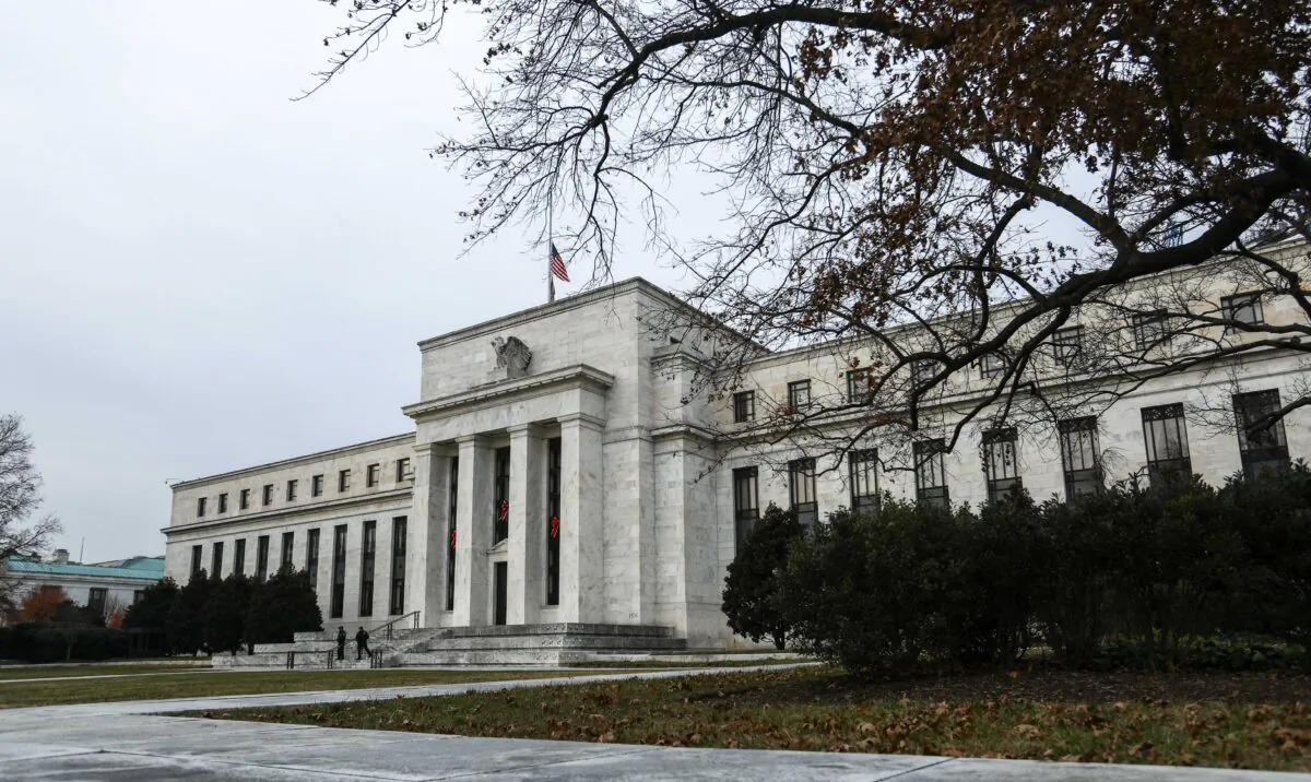 The Federal Reserve building in Washington on Dec. 12, 2018. (The Epoch Times)
