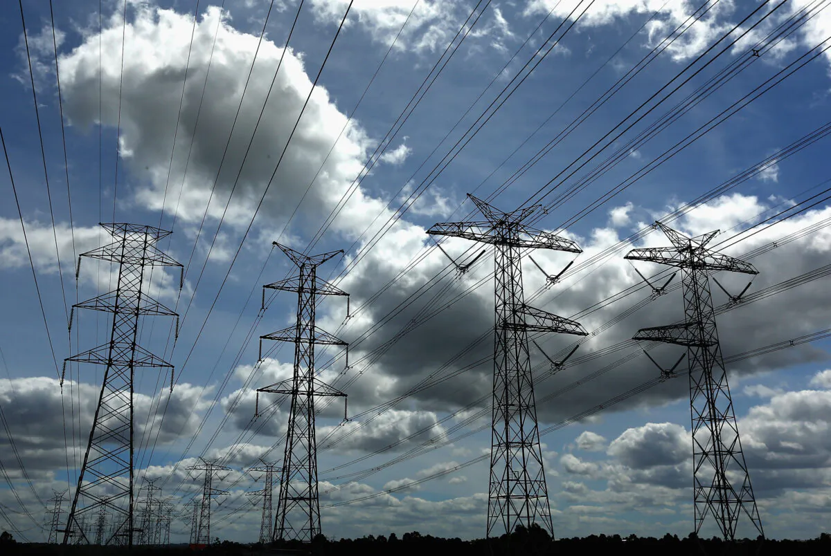 Electricity lines in Melbourne, Australia, on Oct. 22, 2012. (Quinn Rooney/Getty Images)