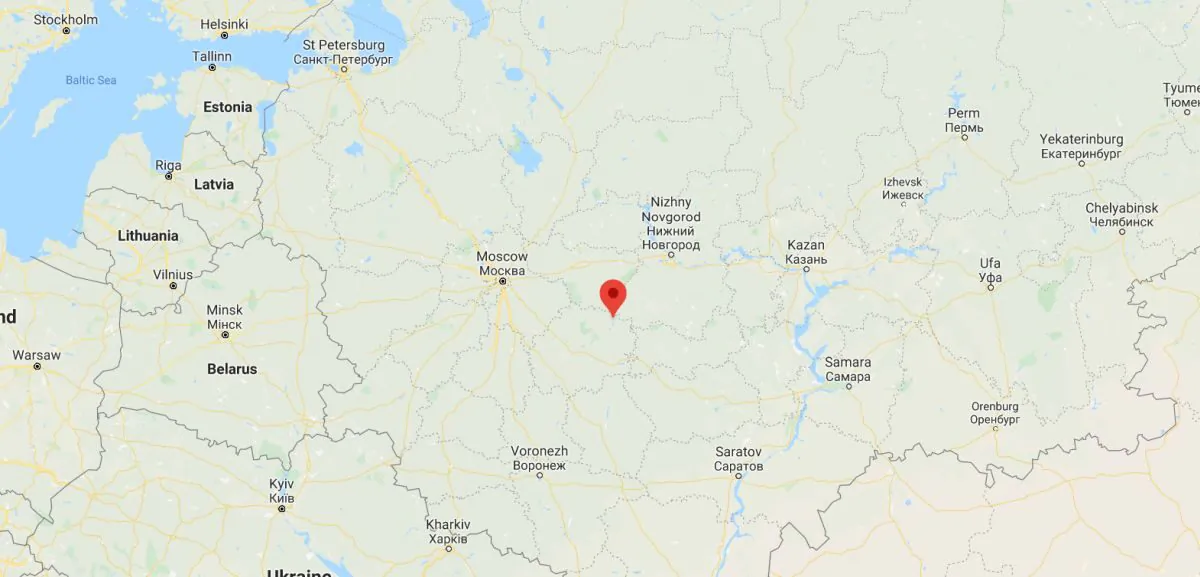 A man was arrested in Russia on suspicion of shooting and killing five people for talking too loud  (Google Maps)