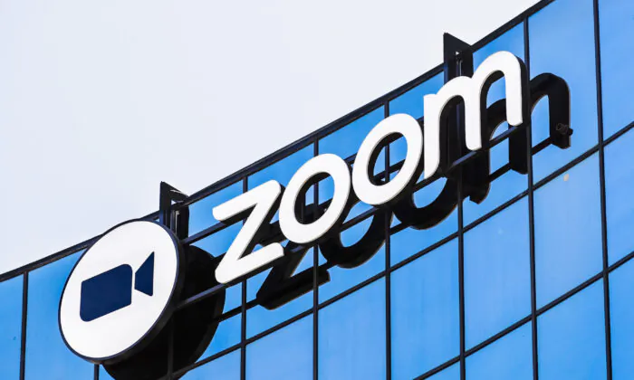 Zoom sign at their headquarters in San Jose, California, in a file photo. (Shutterstock)