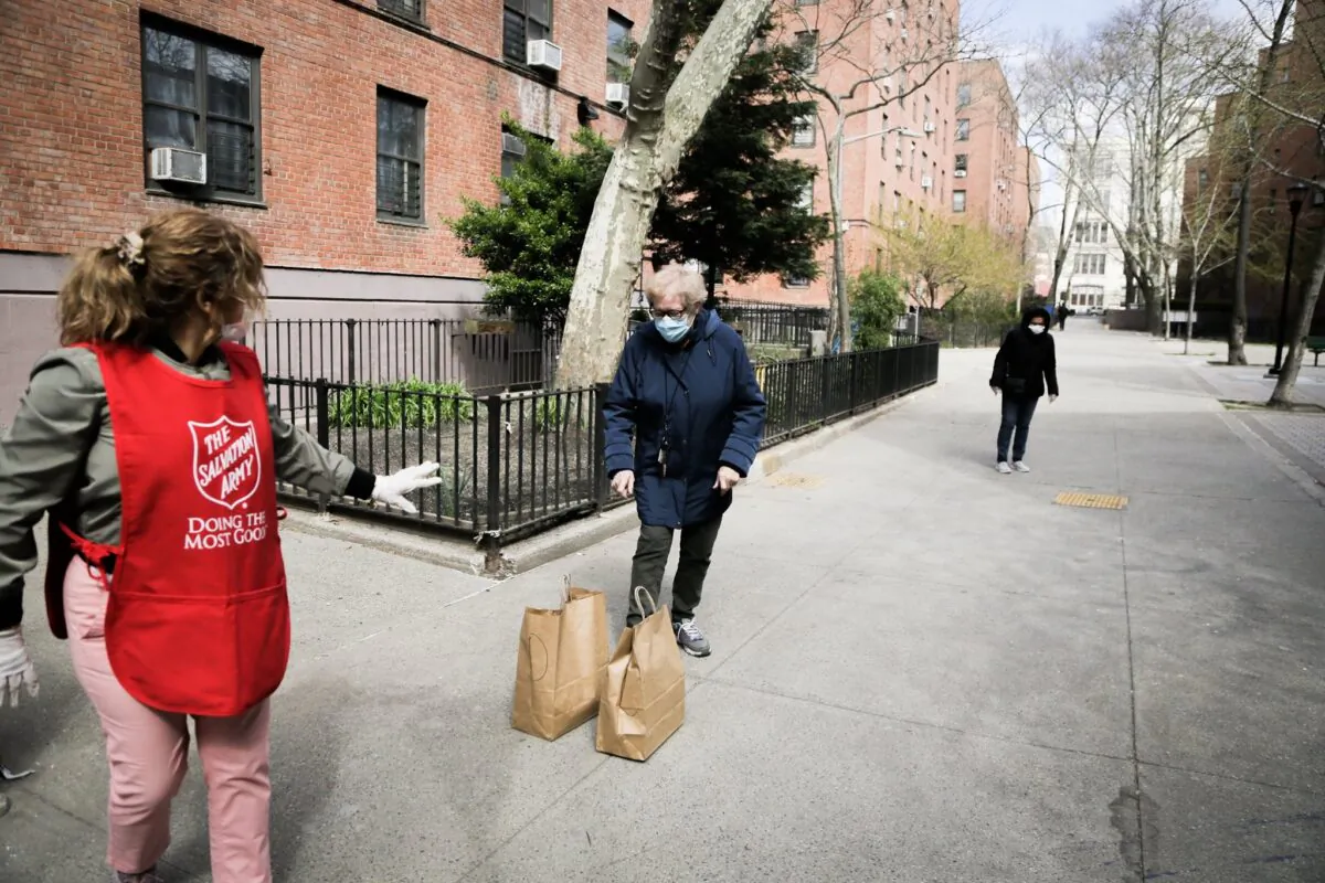 The Salvation Army continues to feed its communities, these days from six feet away with curbside drop-offs. (Austin Wideman/Salvation Army)