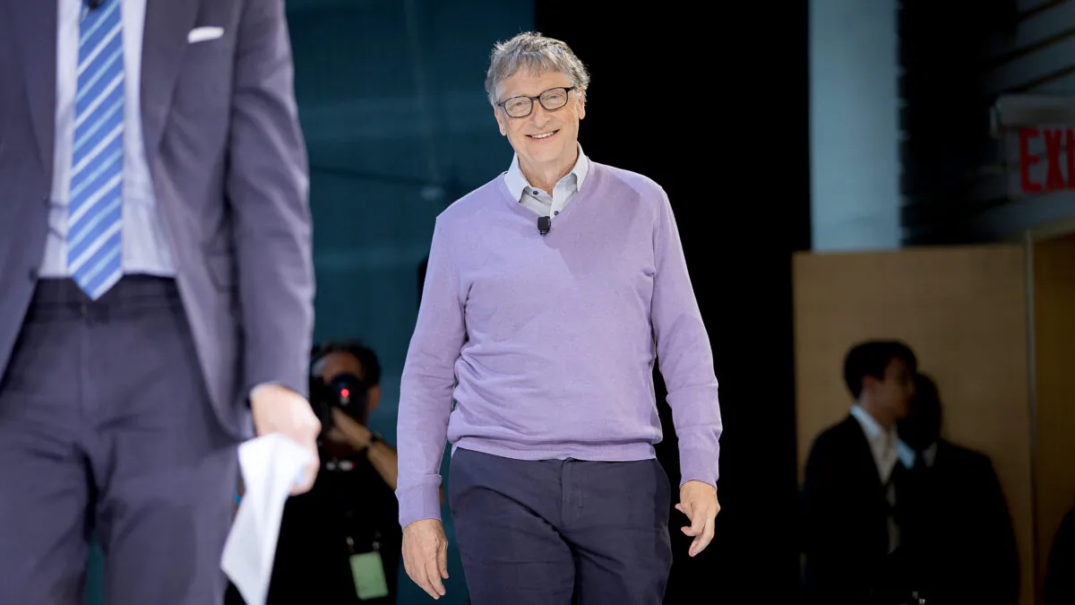 Bill Gates, co-chair, Bill & Melinda Gates Foundation speaks onstage at 2019 New York Times Dealbook in New York City, on Nov. 6, 2019. (Mike Cohen/Getty Images for The New York Times)