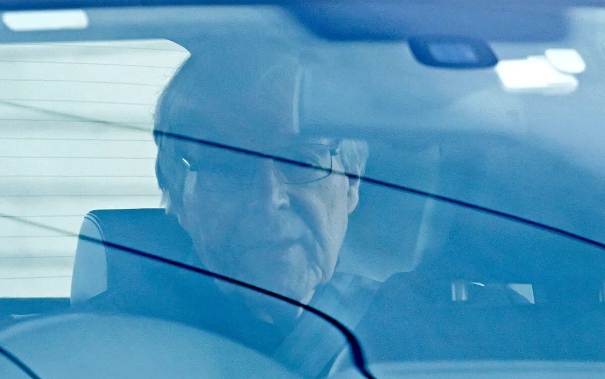 Cardinal George Pell leaves Barwon Prison in Geelong, Australia, on April 7, 2020. (Quinn Rooney/Getty Images)