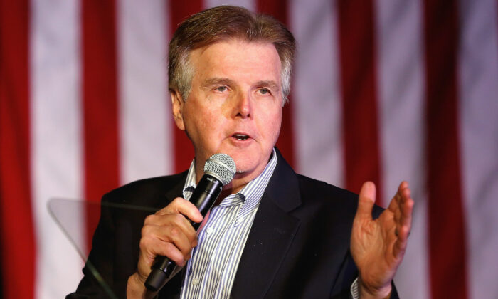 Texas Lt. Gov. Dan Patrick in Houston, on March 15, 2016, said removing tenure from Texas Universities will one of his priorities in the next legislative session, if re-elected. 2016. (Bob Levey/Getty Images)