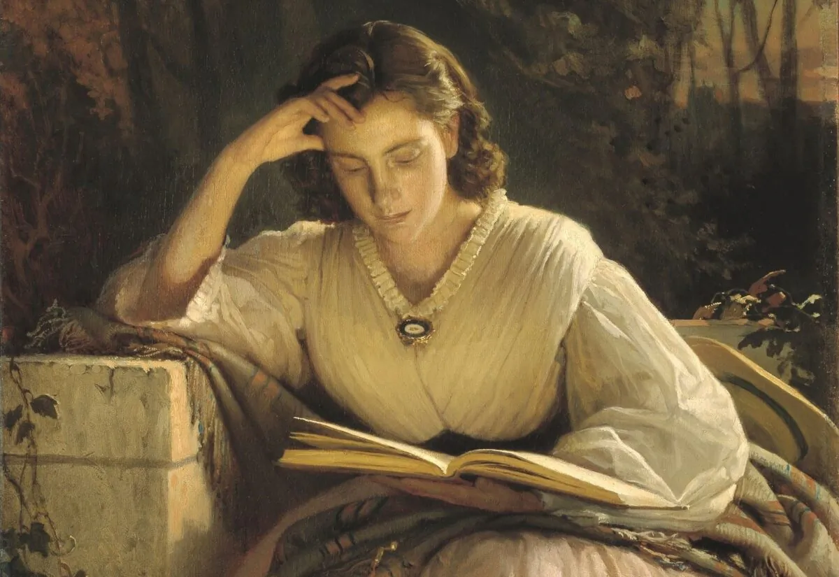 “Reading Woman,” after 1866, by Ivan Kramskoy. Oil on canvas. Tretyakov Gallery. (Public Domain)