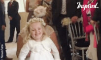 Little Girl Walks For The First Time At Mother’s Wedding