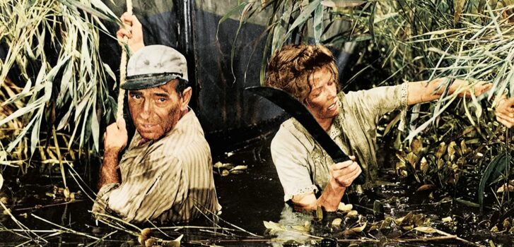 he African Queen-Hepburn and Bogard in swamp2