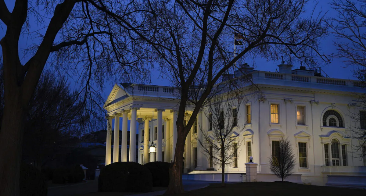 The White House at dusk on Feb. 5, 2020. (Drew Angerer/Getty Images)