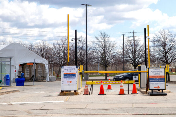 Etobicoke General Hospital drive-thru COVID-19 assessment centre