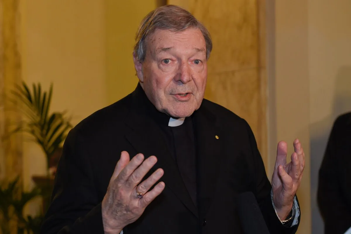 Cardinal George Pell at the Quirinale hotel in Rome on March 3, 2016. (Andreas Solaro/Getty Images)