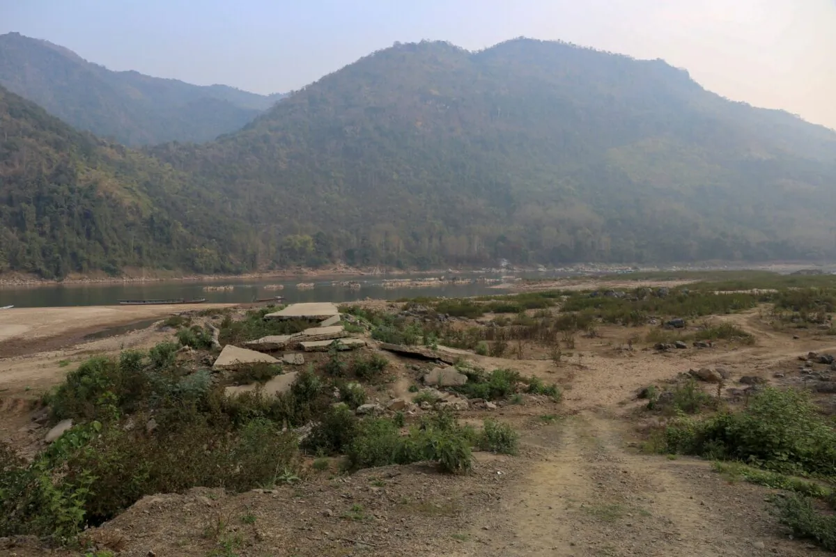 A general view of the future site of the Luang Prabang dam is seen on the Mekong River outskirt of Luang Prabang province, Laos, on  Feb. 5, 2020. (Panu Wongcha-um/Reuters)