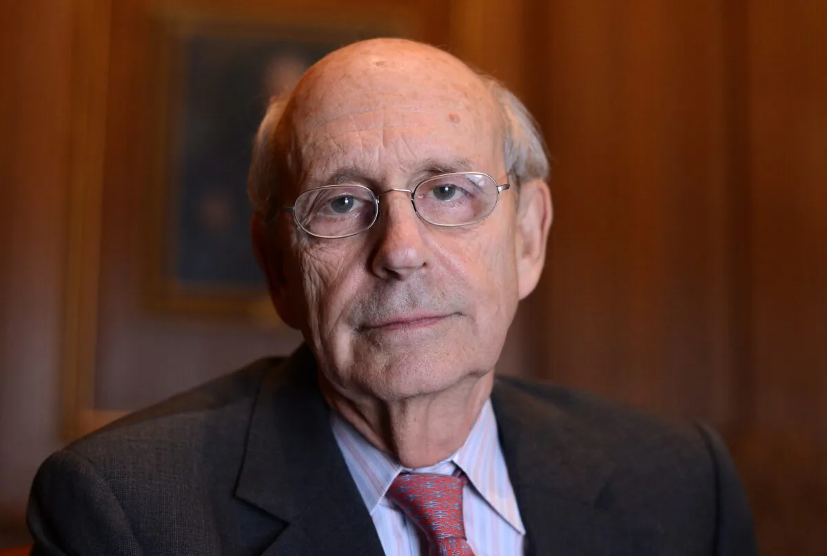 U.S. Supreme Court Justice Stephen Breyer poses during an interview with Agence France-Presse at the Supreme Court in Washington, on May 17, 2012. (Jewel Samad/AFP/Getty Images)