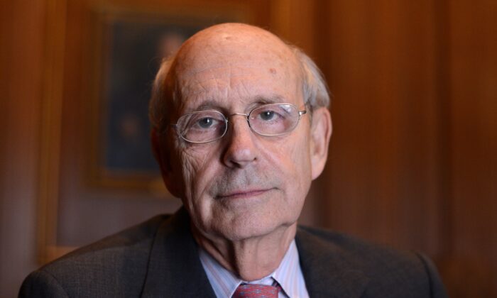 U.S. Supreme Court Justice Stephen Breyer poses during an interview with Agence France-Presse at the Supreme Court in Washington, on May 17, 2012. (Jewel Samad/AFP/Getty Images)