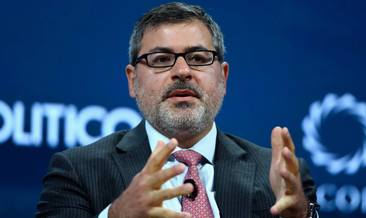 Jason Bordoff, founding director of CGEP, speaks at the 2017 Concordia Annual Summit at Grand Hyatt New York in New York City on Sept. 19, 2017. (Riccardo Savi/Getty Images for Concordia Summit)