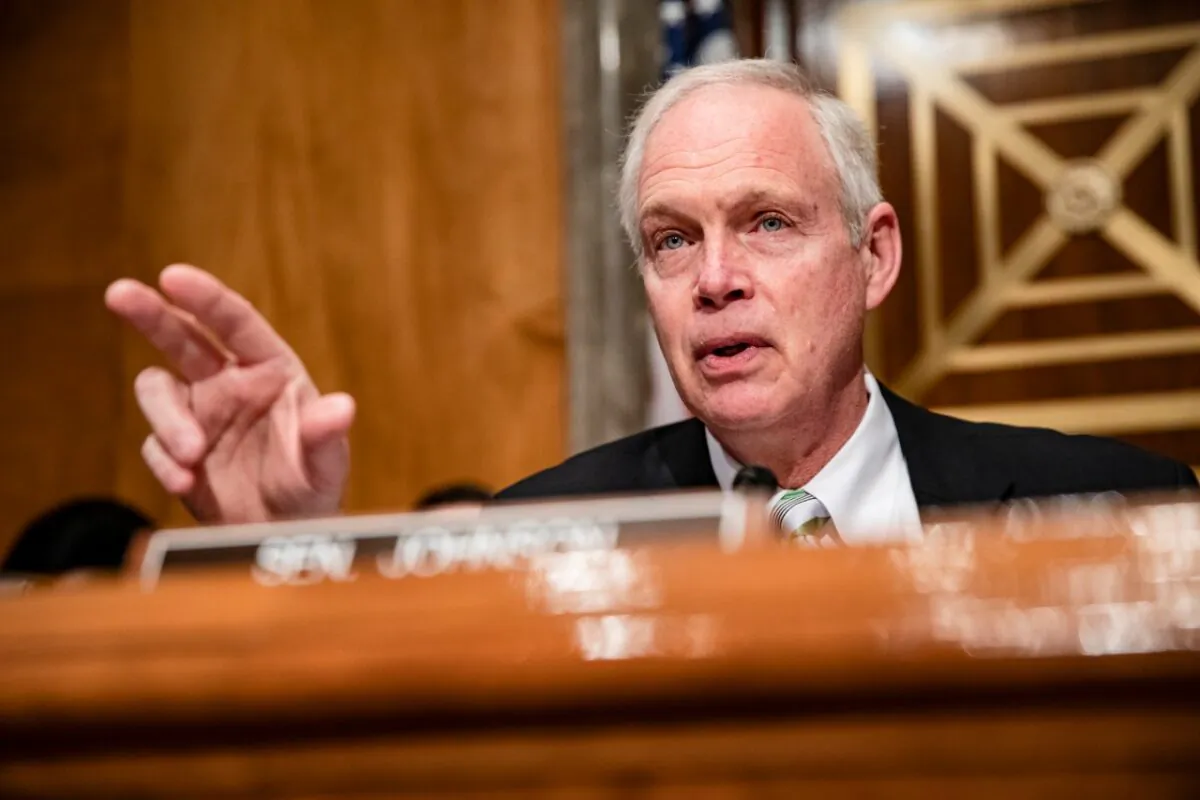 Chairman Ron Johnson (R-WI) speaks at the start of a Senate Homeland Security Committee hearing on the government's response to the CCP Virus outbreak on March 5, 2020 in Washington, DC. (Samuel Corum/Getty Images)