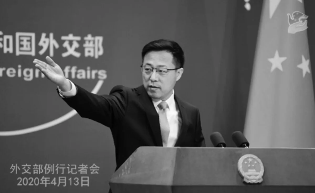 China Foreign Ministry spokesperson Zhao Lijian. (Screenshot/China Foreign Ministry)