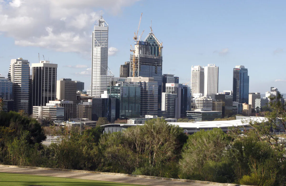 Perth central business district skyline from King's Park, Aug. 5, 2010. (Tony Ashby/AFP via Getty Images) 