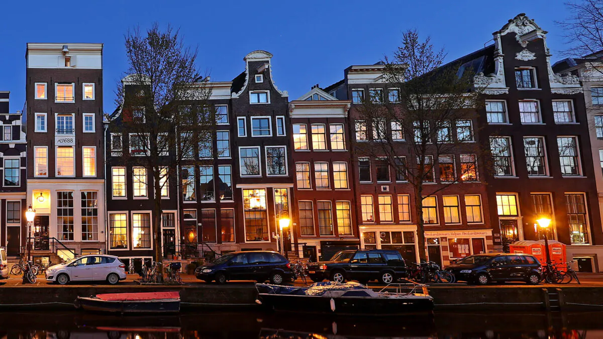 A view of houses in Amsterdam. (Dean Mouhtaropoulos/Getty Images)