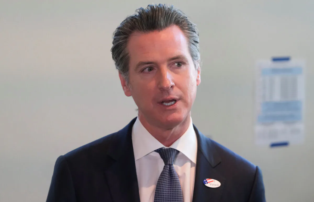 California's Governor Gavin Newsom speaks to the media in Sacramento, California, on March 3, 2020. (Reuters/Gabriela Bhaskar)