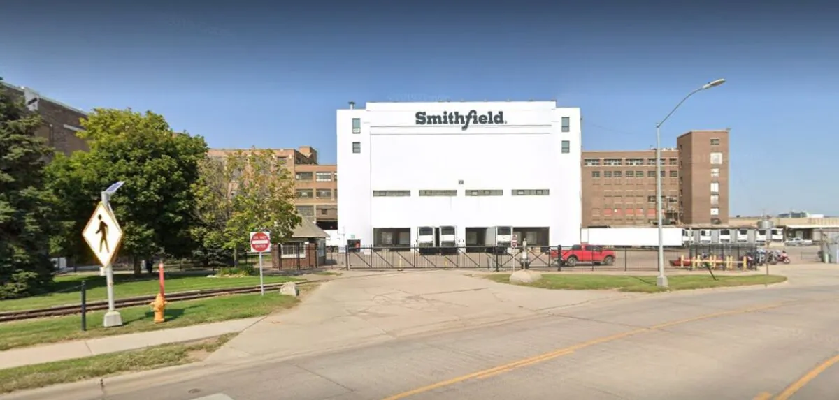 A South Dakota plant operated by Smithfield Foods, a Chinese-owned meat company with facilities across the United States, is now possibly the largest CCP virus outbreak hot spot in the United States. (Google Maps)