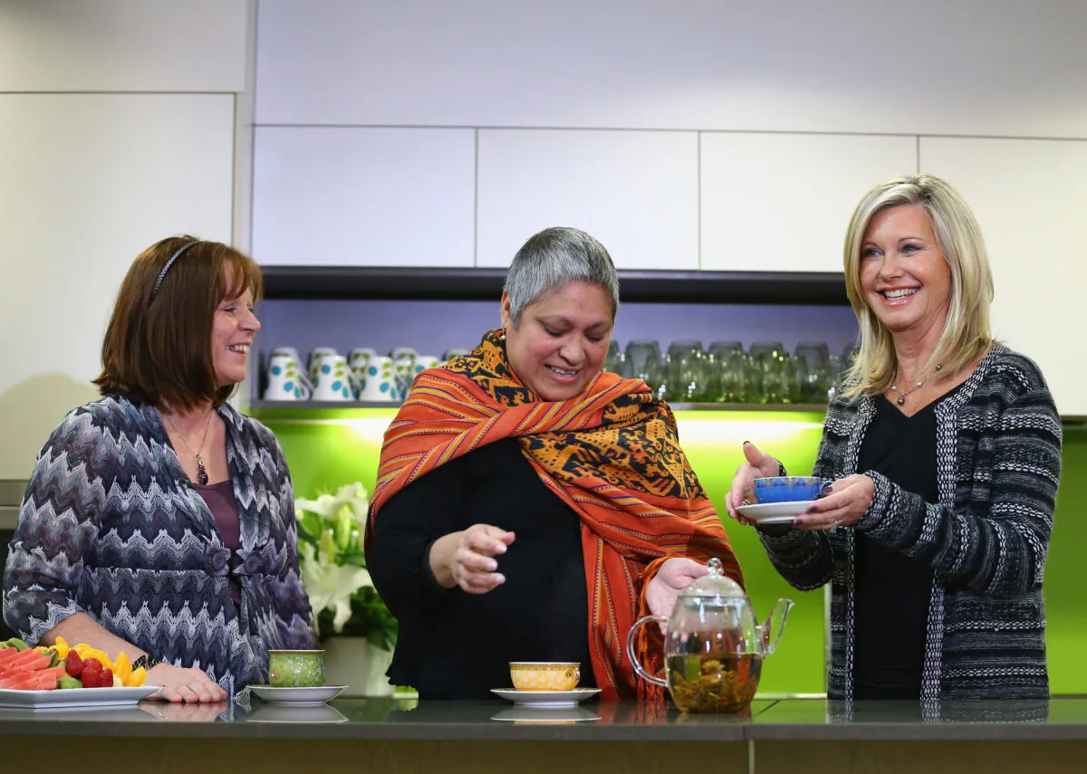 Olivia Newton-John speaks at Wellness Centre at Austin Hospital  Australia.  (Robert Cianflone/Getty Images)