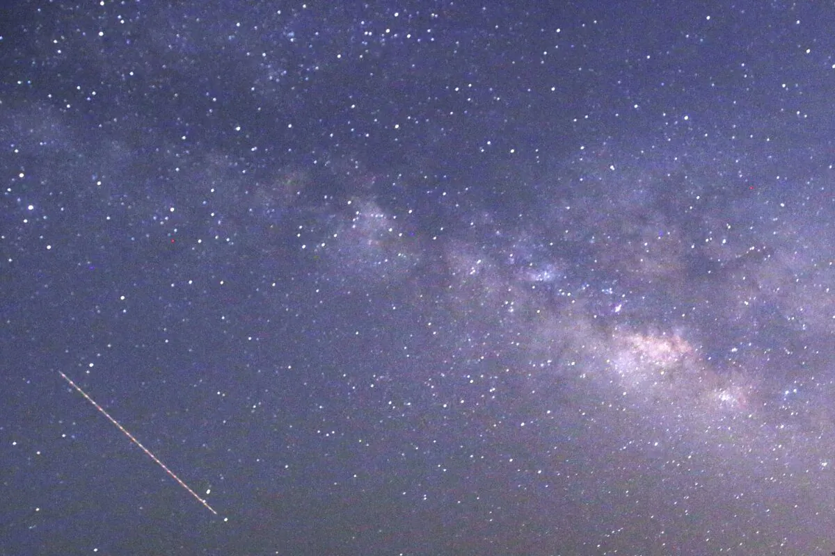 A meteor shower from Halley's Comet will streak through the night sky. (Ye Aung Thu/AFP via Getty Images)