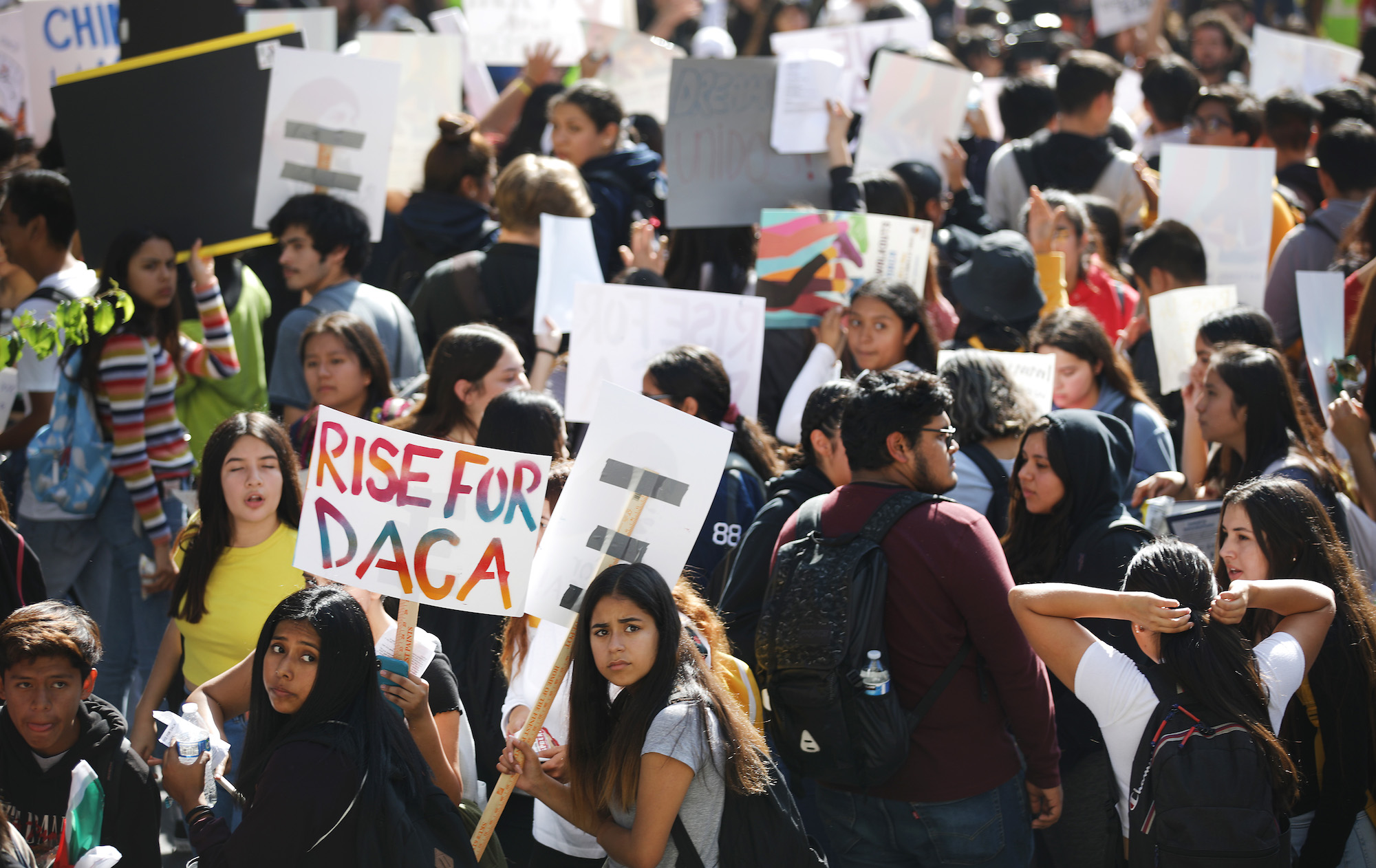 Rally Held For DACA Recipients In Los Angeles On Day Supreme Court Hears Case