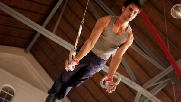 gymnist on rings