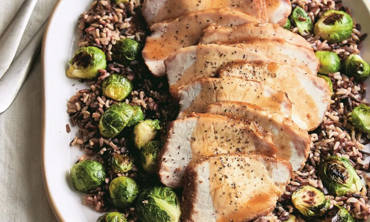 Maple-glazed pork loin. (Courtesy of From Freezer to Cooker)