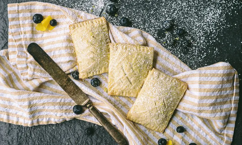Homemade Pop-Tarts with lemon-blueberry filling. (Matt Genders Photography)