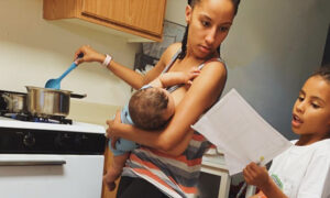 Busy Mom Gets Trolled for Posting Photo With 4 Kids–Then She Fires Back on Facebook