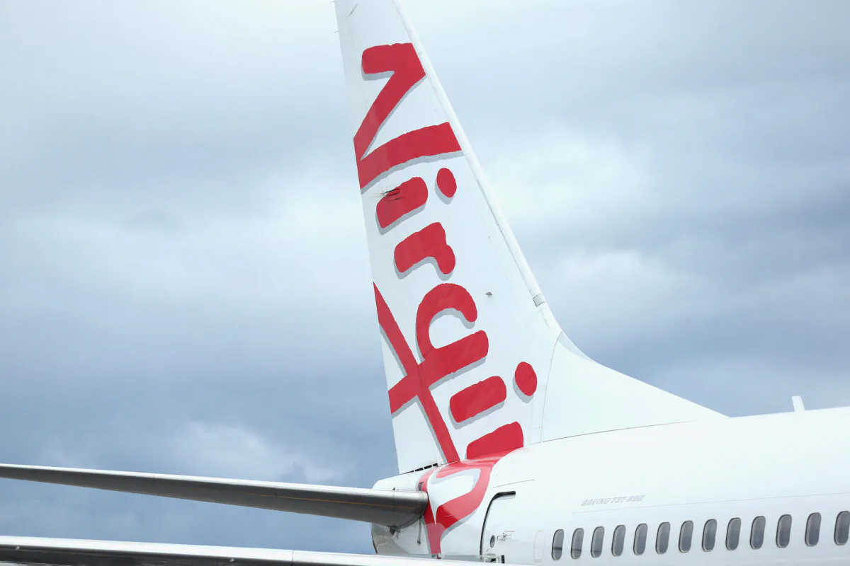 A Virgin Australia plane is seen at a gate at Gold Coast Airport on the Gold Coast, Australia, on July 9, 2015.(Cameron Spencer/Getty Images)