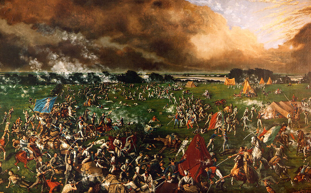 "Battle of San Jacinto" by Henry Arthur McArdle, 1895. (Public domain)