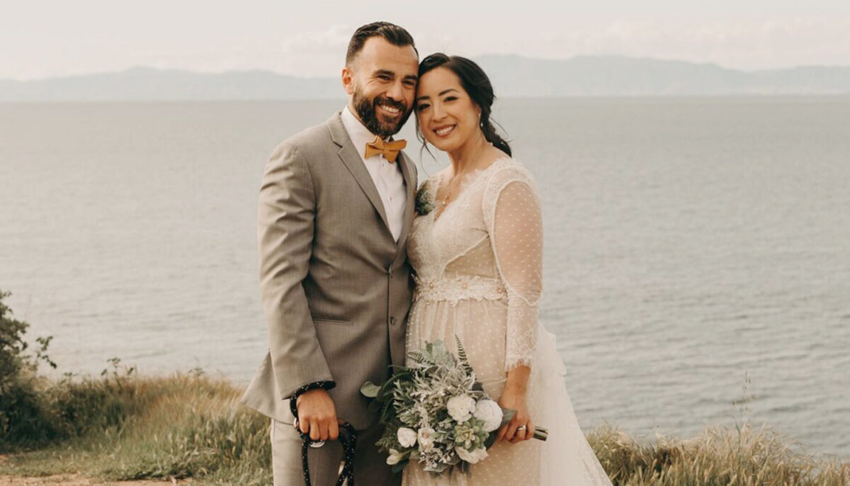Johanna Patricia and Miguel Delgado got married on March 21. Despite the last minute re-planning, things were "perfectly imperfect," she said. (Courtesy of Johanna Patricia)