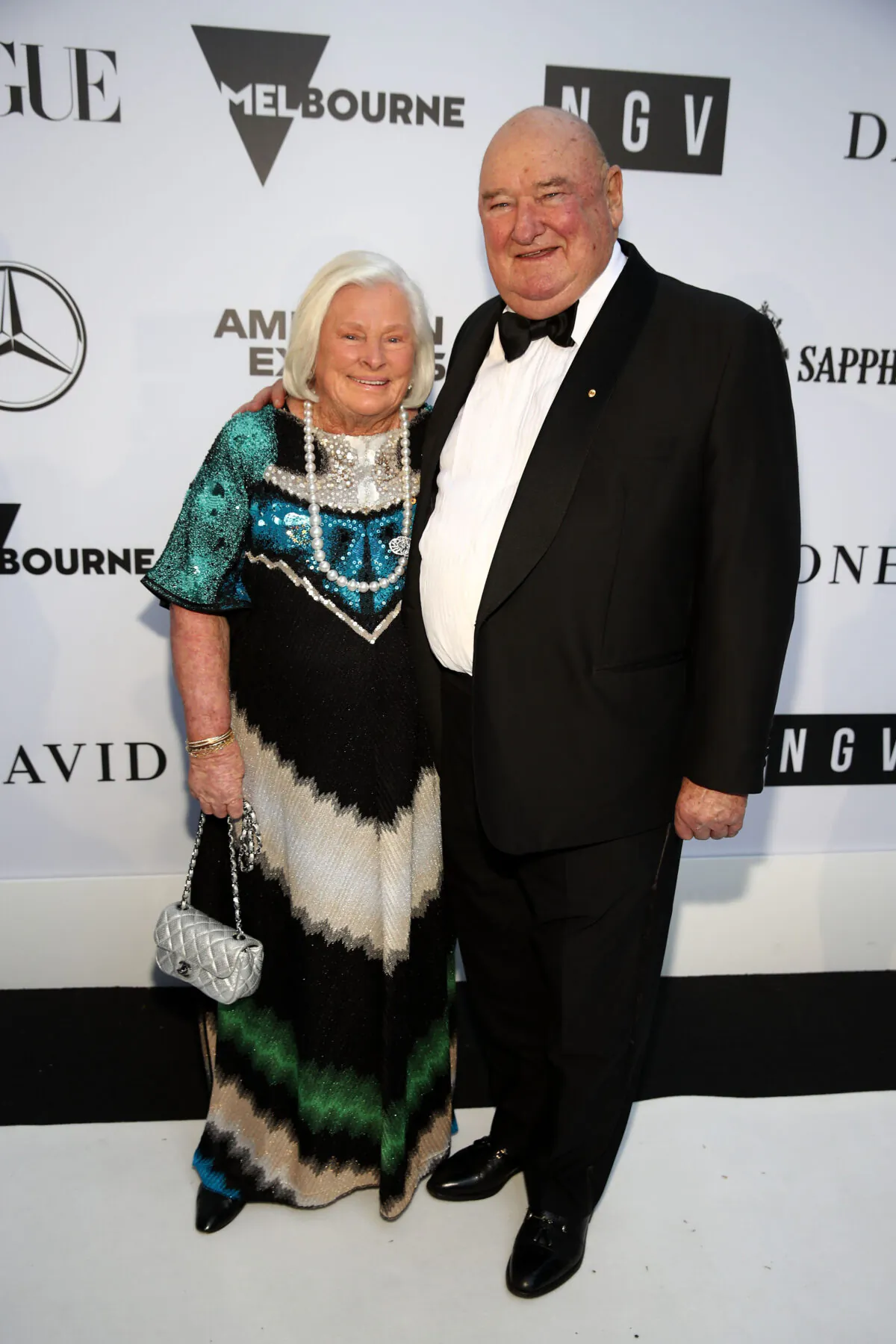 Lindsay Fox and his wife Paula Peele at the National Gallery of Victoria, in Melbourne, Australia on December 1, 2018. (Ryan Pierse/Getty Images)
