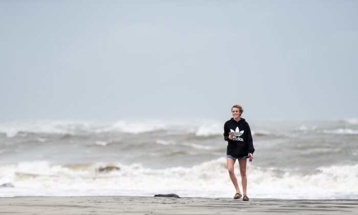 A woman on Sullivan's Island, South Carolina, in a file photograph. (Sean Rayford/Getty Images)