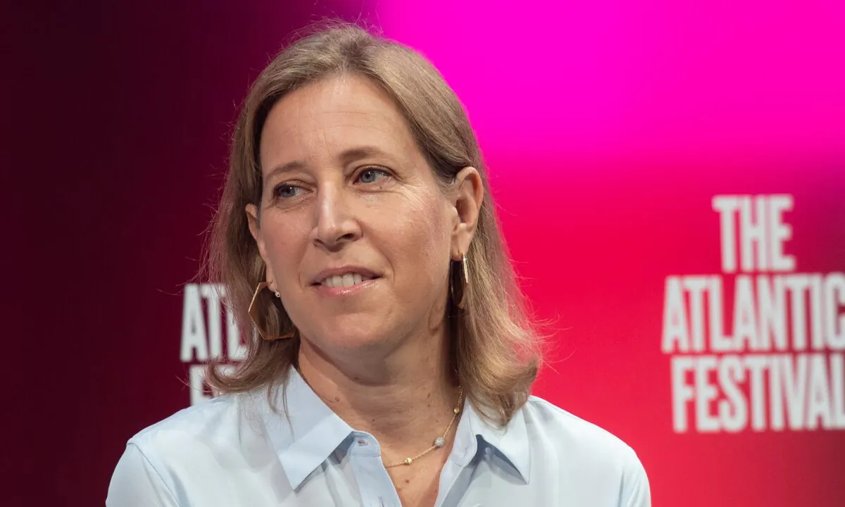 Susan Wojcicki, CEO of YouTube, speaks at the Atlantic Festival in Washington on Sept. 25, 2019. (Nicholas Kamm/AFP via Getty Images)