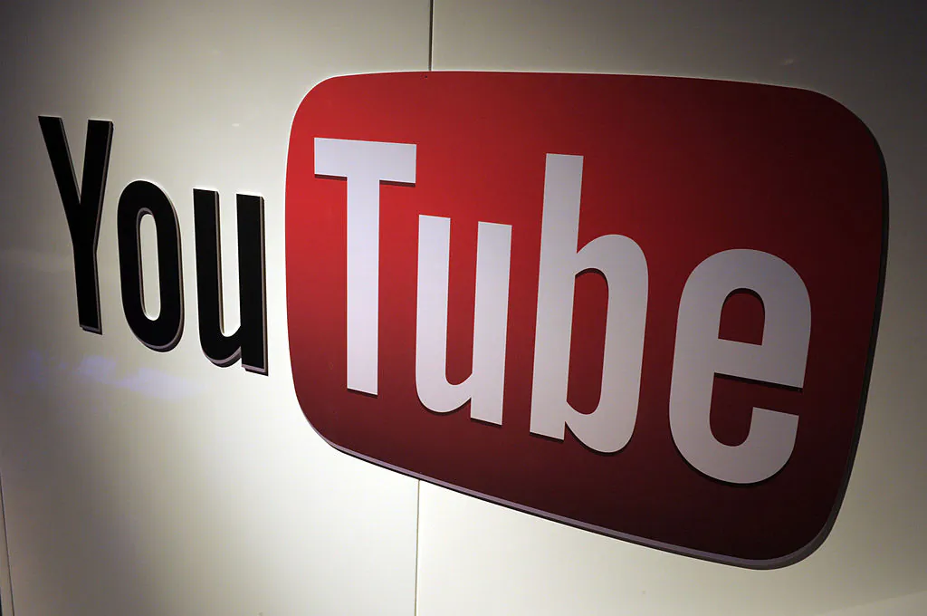 YouTube logo on display during LeWeb Paris on Dec. 4, 2012. (Eric Piermont/AFP via Getty Images)