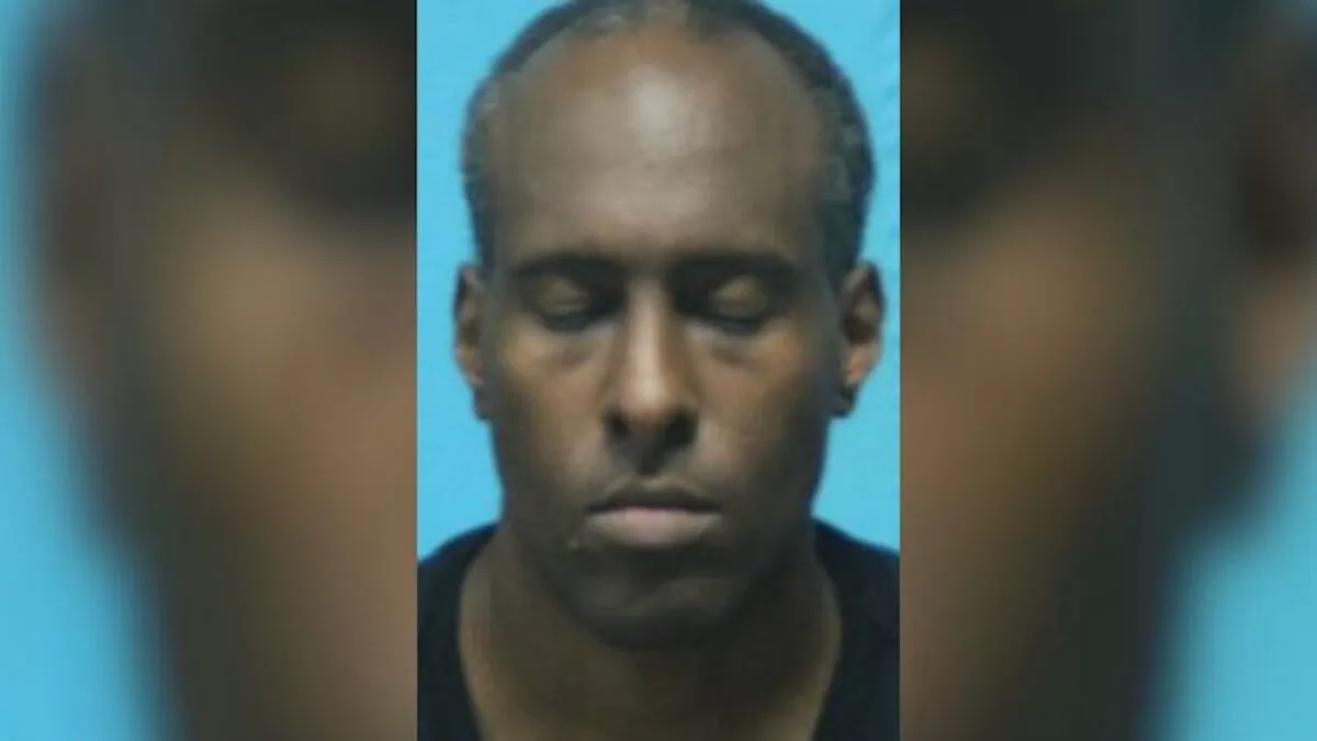 Mickael Gedlu in a file booking photograph. (Keller Police Department)