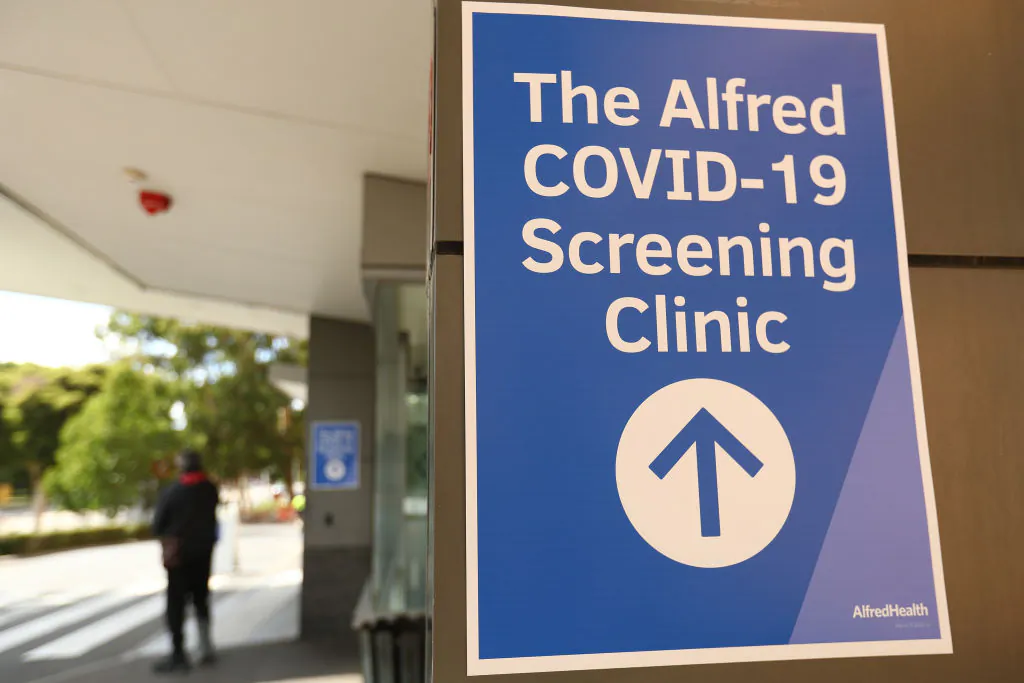A view of the COVID-19 Clinic at the Alfred Hospital on March 26, 2020 in Melbourne, Australia. (Robert Cianflone/Getty Images)