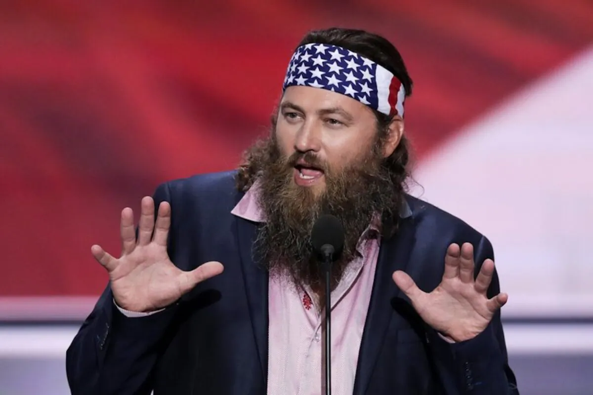 Willie Robertson, CEO of Duck Commander and Buck Commander speaks during the opening day of the Republican National Convention in Cleveland on July 18, 2018. (J. Scott Applewhite, File/AP Photo)