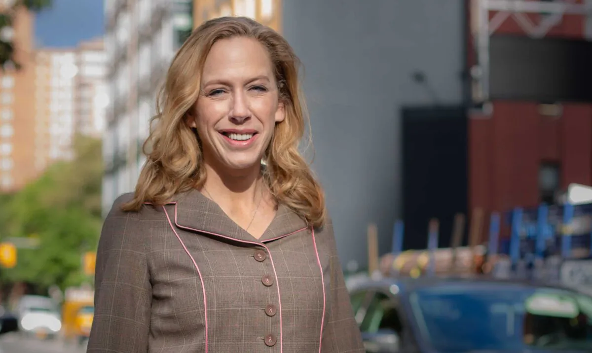 Kimberley Strassel, author of "Resistance (At All Costs): How Trump Haters Are Breaking America," in New York City on Oct. 18, 2019. (Brendon Fallon/The Epoch Times)