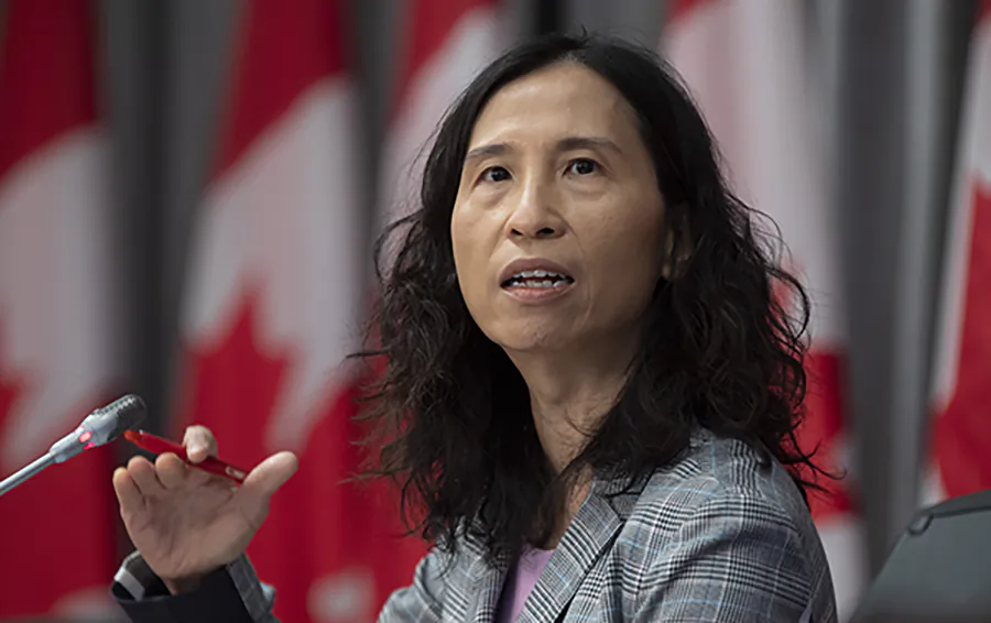 Chief Public Health Officer Theresa Tam of Canada speaks during a technical briefing, Tuesday, April 28, 2020 in Ottawa.  (Adrian Wyld/The Canadian Press)