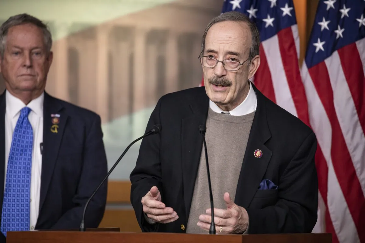 House Foreign Affairs Chairman Rep. Eliot Engel (D-N.Y.) speaks in Washington on Jan. 28, 2020. (Samuel Corum/Getty Images)
